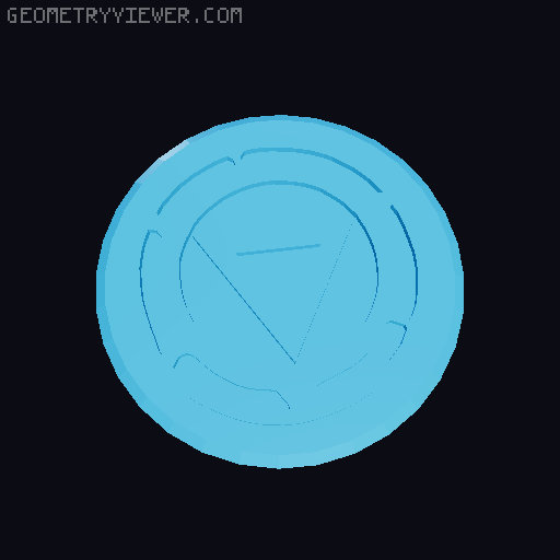 Magic: The Gathering Token for Counter Box 3D model thumbnail