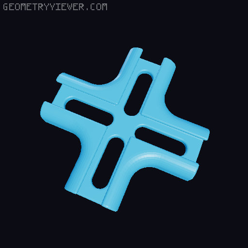 Trammel of Archimedes (Ellipsograph/"Do Nothing Machine") 3D model thumbnail