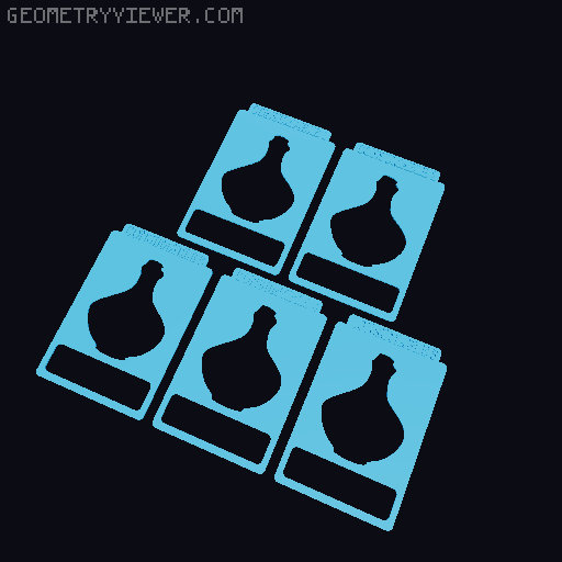 Card Dividers for the Odalin Boardgame 3D model thumbnail