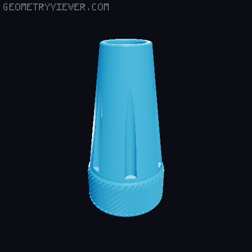 Threaded FOXBAT Muzzle System (screw barrel attachements directly onto the blaster) 3D model thumbnail