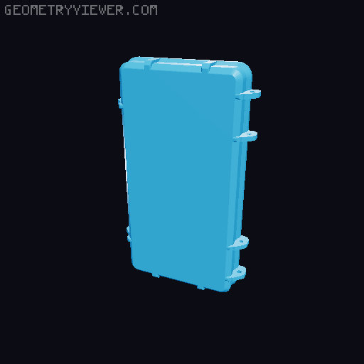 QU-AX Bearing Puller Case / Lagerabzieher Tool-Box 3D model thumbnail