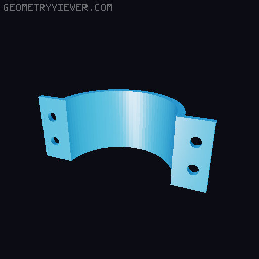 Hercules prima 2,3,4,5,m4,m5 blinker mounts 3D model thumbnail