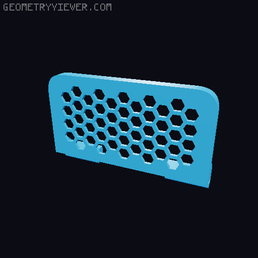 V-slot bestagon shelf 3D model thumbnail