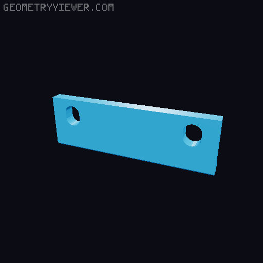 AKS-74U Rear Sight Picatinny Rail Adapter (Airsoft) 3D model thumbnail
