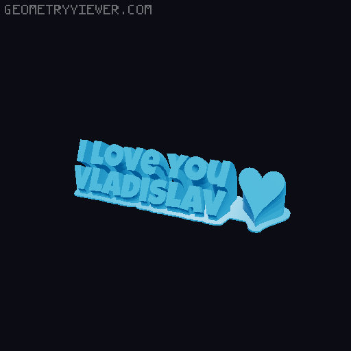 I love you... 3D model thumbnail