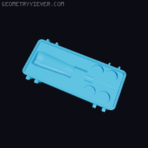 Rugged Box for Sewing Awl 3D model thumbnail