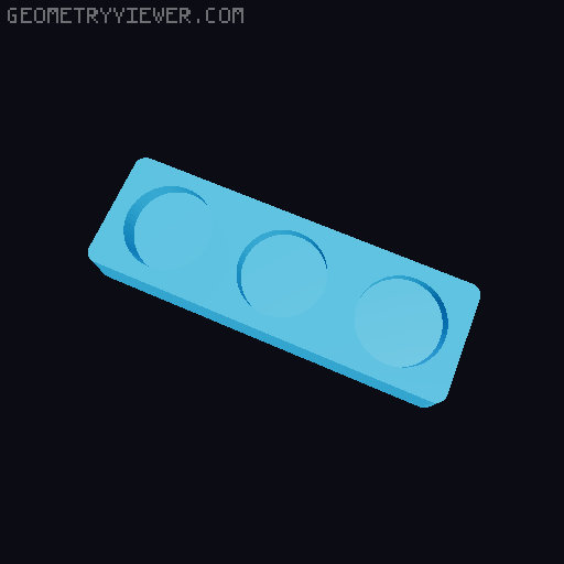 Gridfinity NUUN Tube Storage 3D model thumbnail