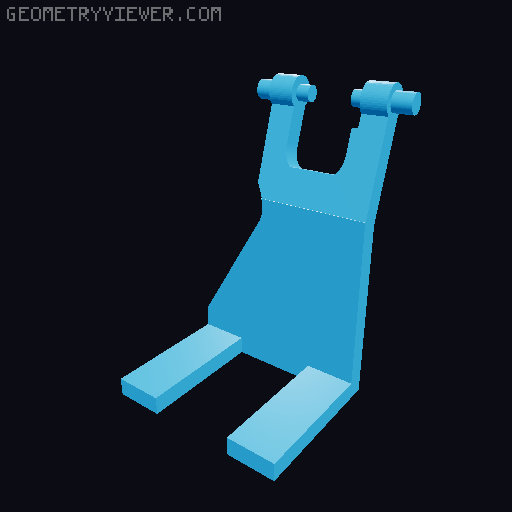 Cupholder clip for Volvo V40 (2001)  3D model thumbnail
