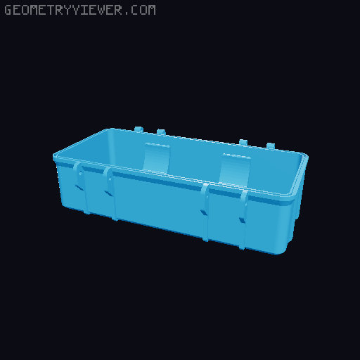 Rugged JBL Flip case 3D model thumbnail
