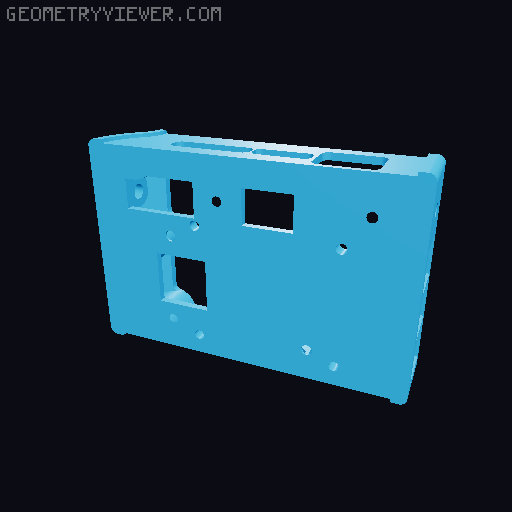 Autodarts Raspberry Gehäuse Pi4+5 3D model thumbnail