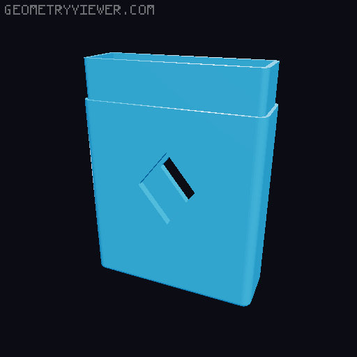 Playing Card Case/Holder 3D model thumbnail