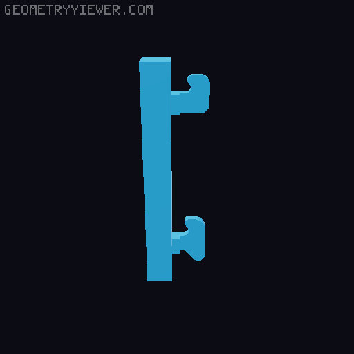 Maytag Refrigerator Shelf Hooks 3D model thumbnail