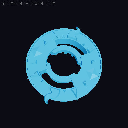 Custom Beyblade: Theif Scorpio 3D model thumbnail