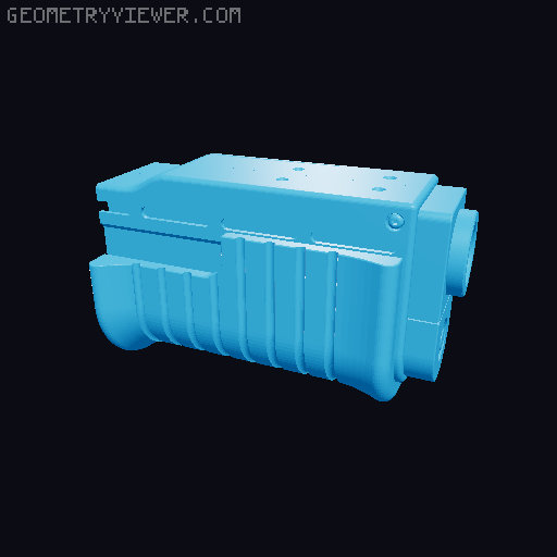 Aliens, Full Size M41A Pulse Rifle. With optional £10 display and wiring diagram. 3D model thumbnail