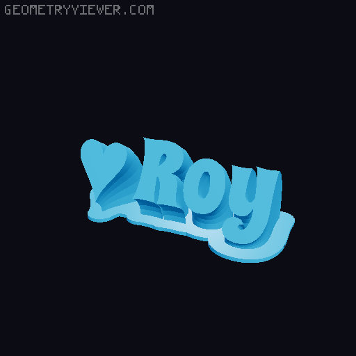 Valentine sculpture 3D model thumbnail