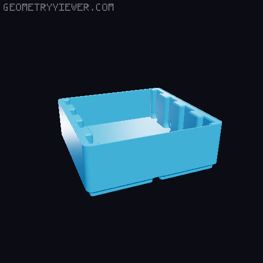 Revo Nozzle Box Gridfinity Edition 3D model thumbnail