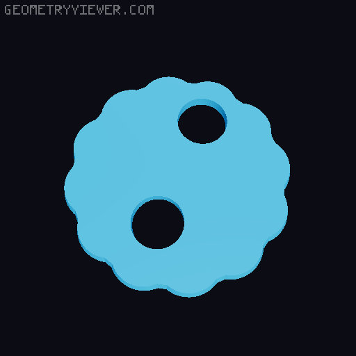 Manosaba Fidget Spinner 3D model thumbnail