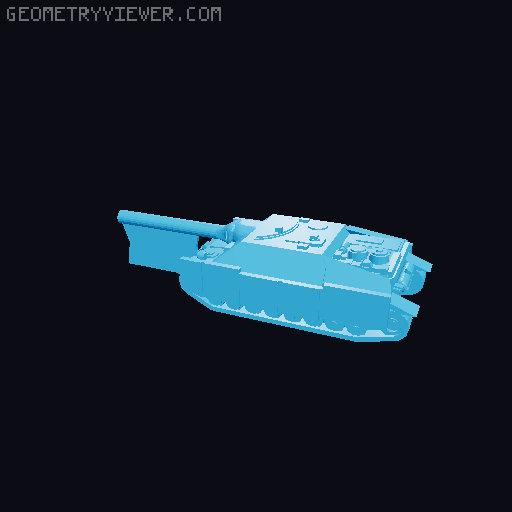 German WW2 tanks 3D model thumbnail