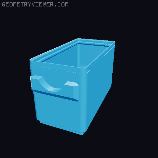 Parametric Gridfinity bins for GOEWS 3D model thumbnail