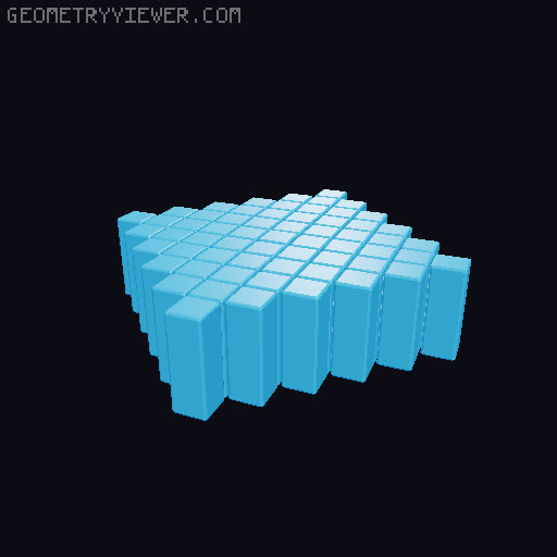 Flexigrid Fidget Toy  by mtsyfy 3D model thumbnail