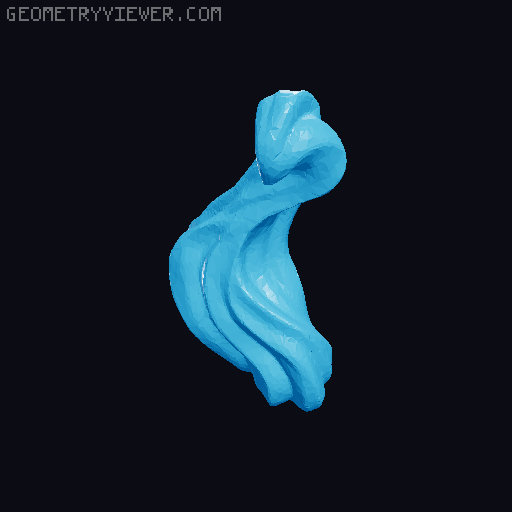 Ponytail Robot Head for Dummy 13 3D model thumbnail