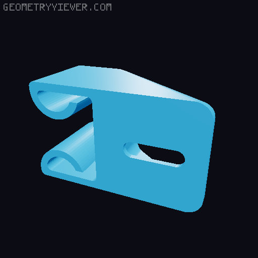 door/cabinet interlocking 3D model thumbnail