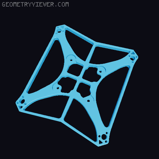 Zephyr 11 - 2" 1S Toothpick FPV Drone 3D model thumbnail