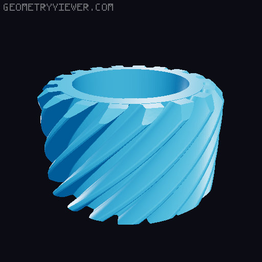Gear spinner - 608/635 bearing versions 3D model thumbnail