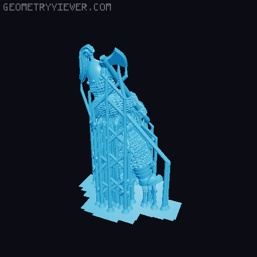 Skanderan Lordlings with Great Axes 3D model thumbnail