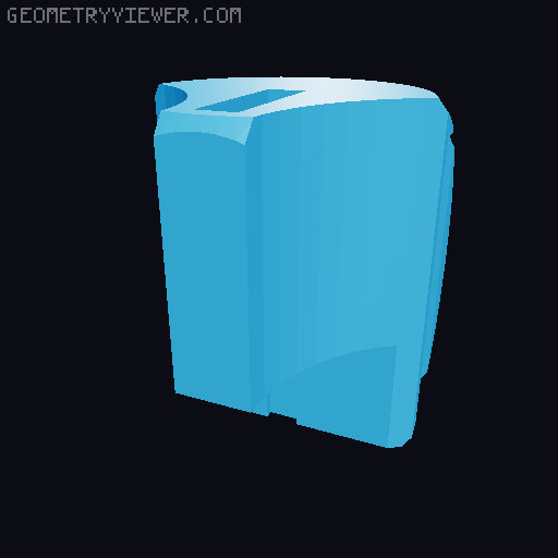 Fender Shields Blender Octave Button 3D model thumbnail