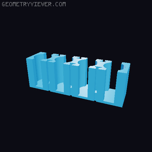 Modular Posca Holder 3D model thumbnail