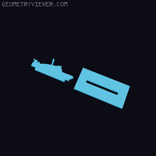 Torpedoes and Tides Standees and tools 3D model thumbnail