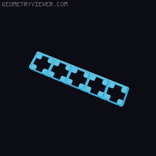 Magnet-slide-in baseplate with dovetail connectors 3D model thumbnail