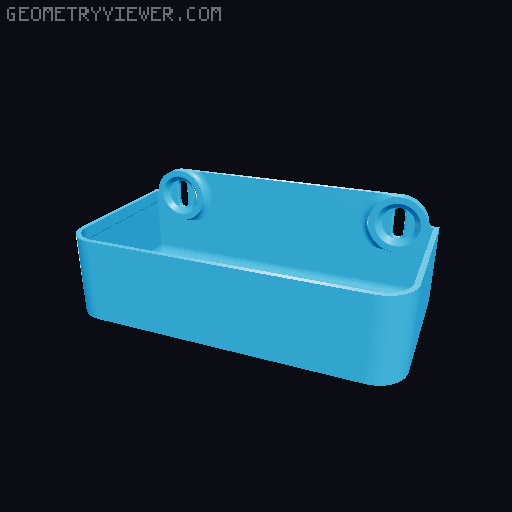 Parametric tray for T-Clip 3D model thumbnail