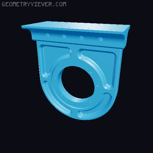 Oversize filament roller 3D model thumbnail