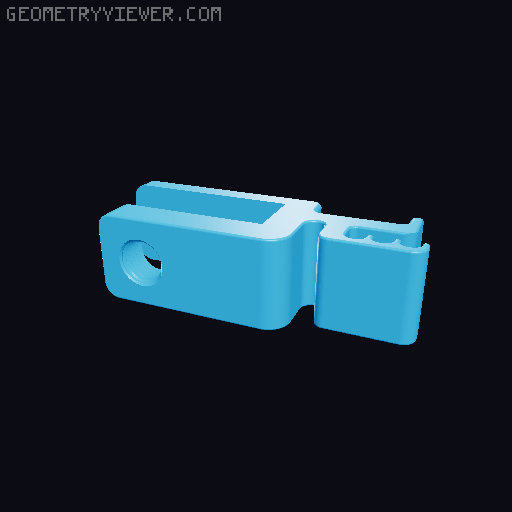 Desk Mount Headphone Holder / Mount / Clamp 3D model thumbnail