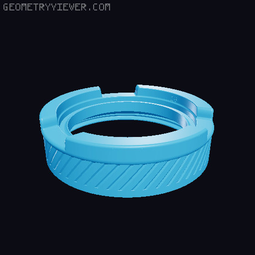 Umikot V2 54 mm Breville version - split parts 3D model thumbnail