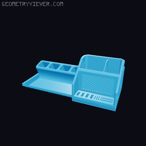 Büro Organizer 3D model thumbnail