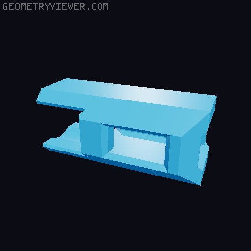 A13 - Back Addons 3D model thumbnail