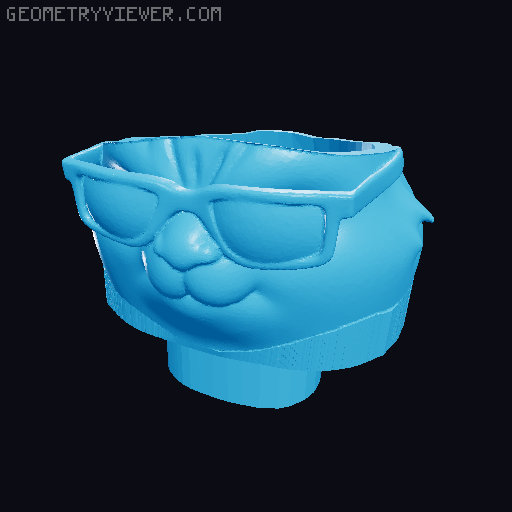 Urban Bunny – Cool Easter Figurine with Egg 3D model thumbnail