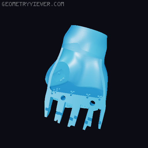Lightweight Mechanical Prosthetic – E‑nable Inspired 3D model thumbnail