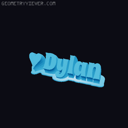 Valentine sculpture 3D model thumbnail