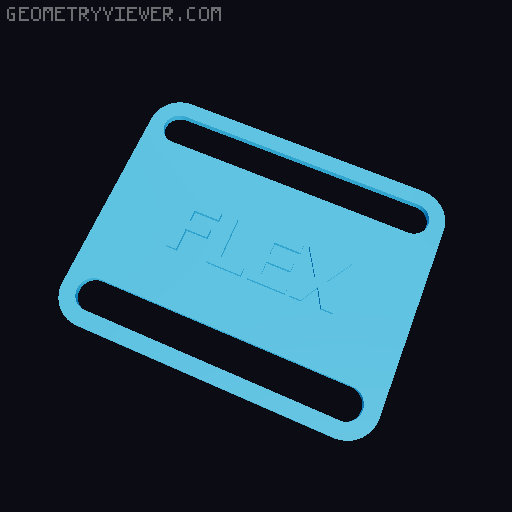 RepRack hook-and-loop strap label tags 3D model thumbnail
