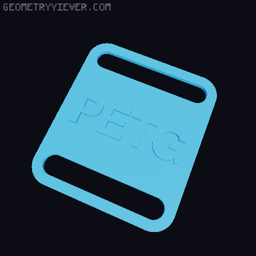RepRack hook-and-loop strap label tags 3D model thumbnail