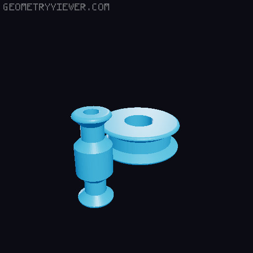 Filament holder / spool holder 3D model thumbnail