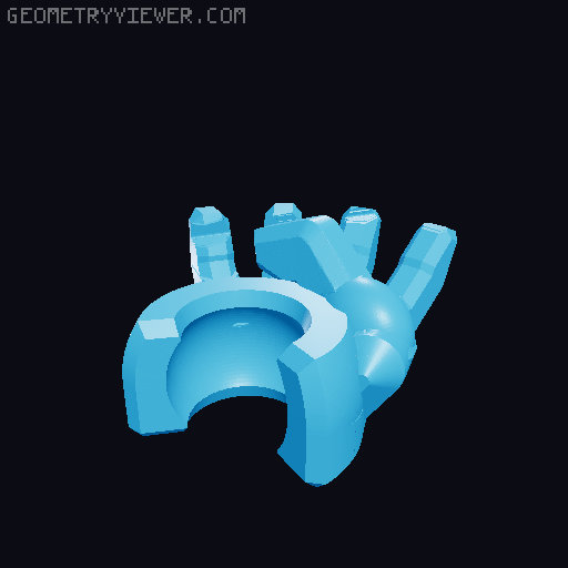 Dummy 13 Selfie Hand + Phone 3D model thumbnail