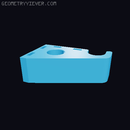 DDD Printable Wall Control System 3D model thumbnail
