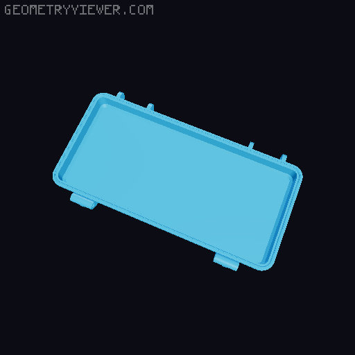 Ruggedized Box - Bosch Spade Bit Holder 3D model thumbnail