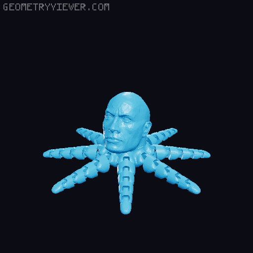 Ariculated octopus's (with a stand 3D model thumbnail