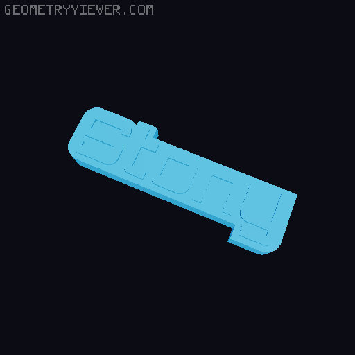 Crocs Charm Nametag - Sage & Stony 3D model thumbnail